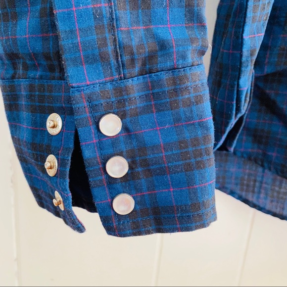 🍄5/$30 Western Pearl Snap Button Down - Picture 5 of 9